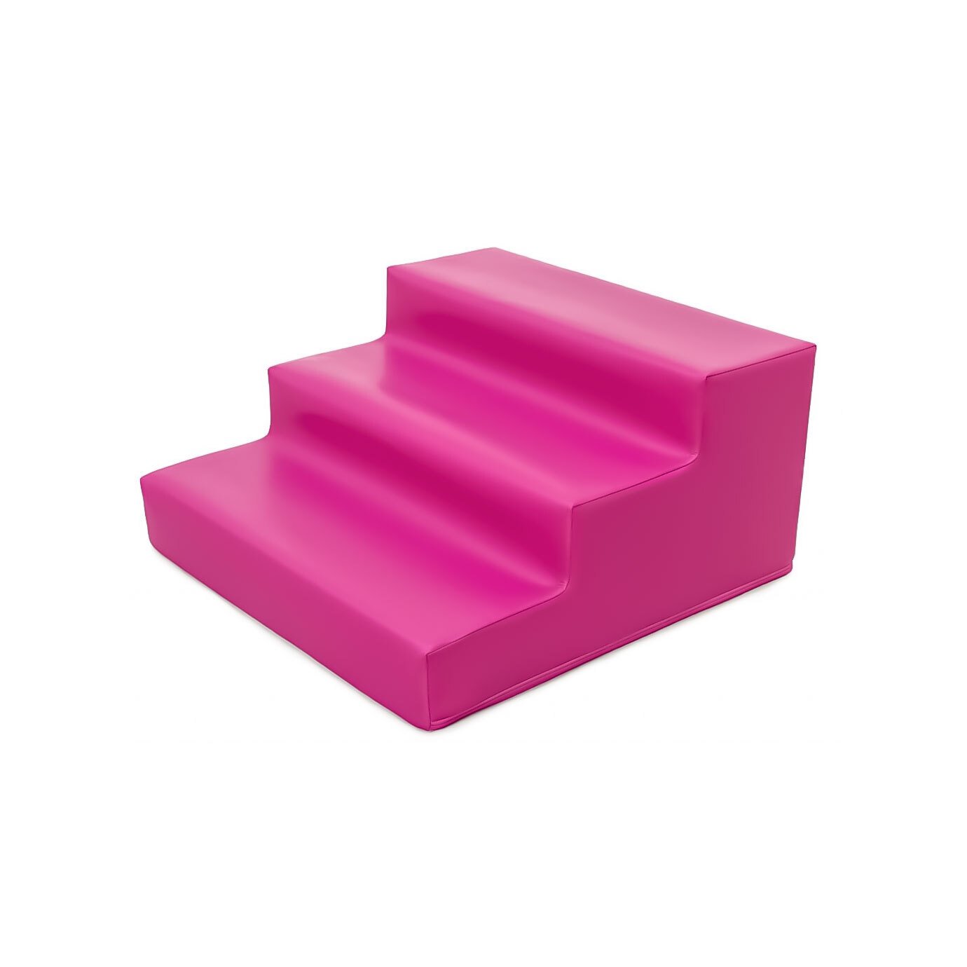 Module bloc 3 marches en mousse l.60 x h.30cm fuchsia