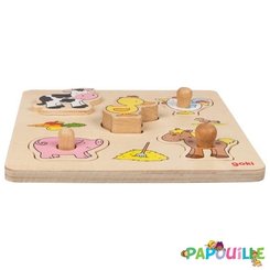 Jeux - Jeux Éducatifs et Puzzle - De // ferme, puzzle relief à encastrements 1 ans et plus
