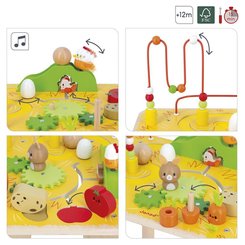 Jouets - Jouets à Empiler ou à Encastrer - Table d'Activités Ferme en bois