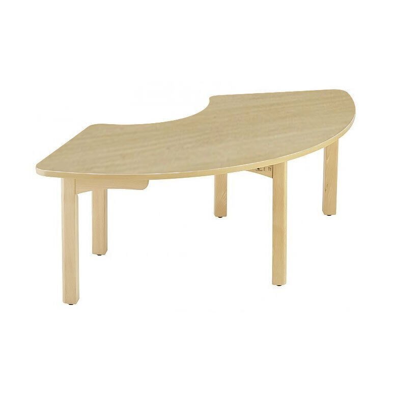 Table en bois 1/3 anneau t2 h53 naturel