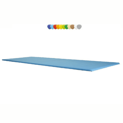 Motricité - Tapis de motricité bébé et enfant - Tapis d'évolution et d'activité en pvc 200x150x2cm - Bleu ciel