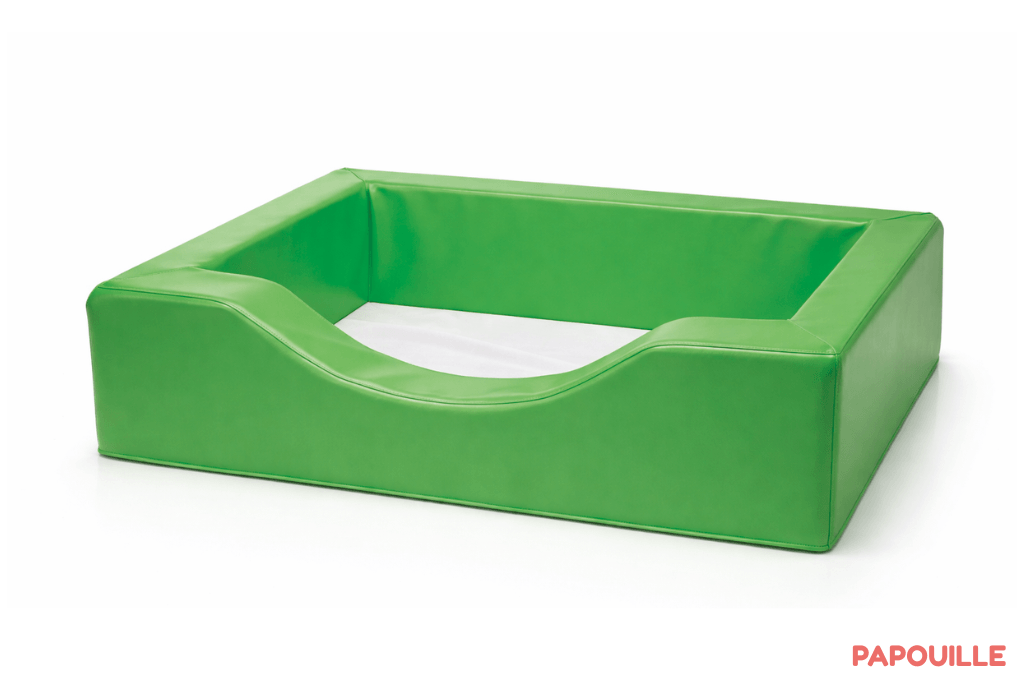 Couchette empilable en mousse pvc pour matelas 50x100cm vert