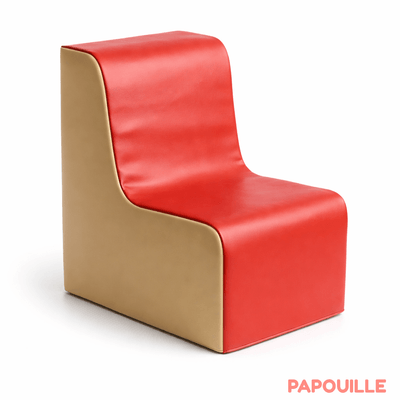 Mobilier - Meuble en mousse et Pouf - Fauteuil en mousse imperméable assise 30 cm rouge