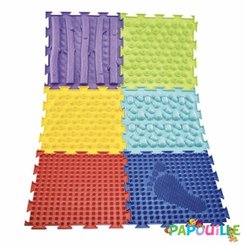 Motricité - Eveil Sensoriels et Tactiles - Tapis puzzle sensoriel et tactile