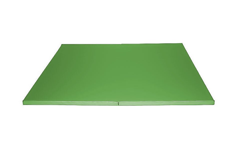 Tapis aire d'évolution pliant en mousse pvc 200 x 200 x 4cm vert