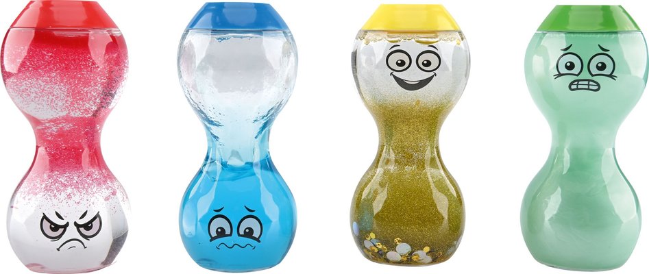 Motricité - Eveil Sensoriels et Tactiles - Bouteilles sensorielles - Lot de 4