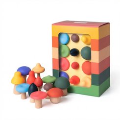 Jouets - Jouets à Empiler ou à Encastrer - Champignons à empiler - Little L