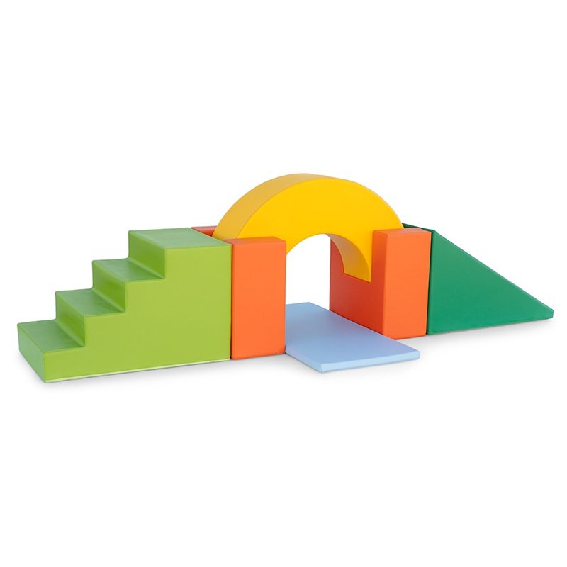 Grand Parcours de Motricité Avec Pont - 6 pièces - H 100 cm - v2