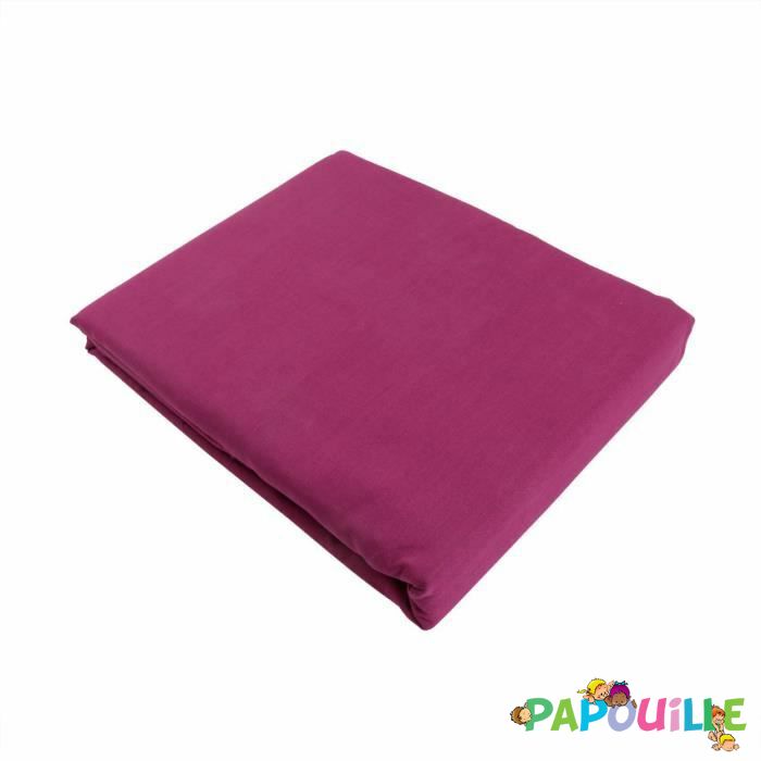 Destockage drap plat dessus uni framboise 100 x 50 cm