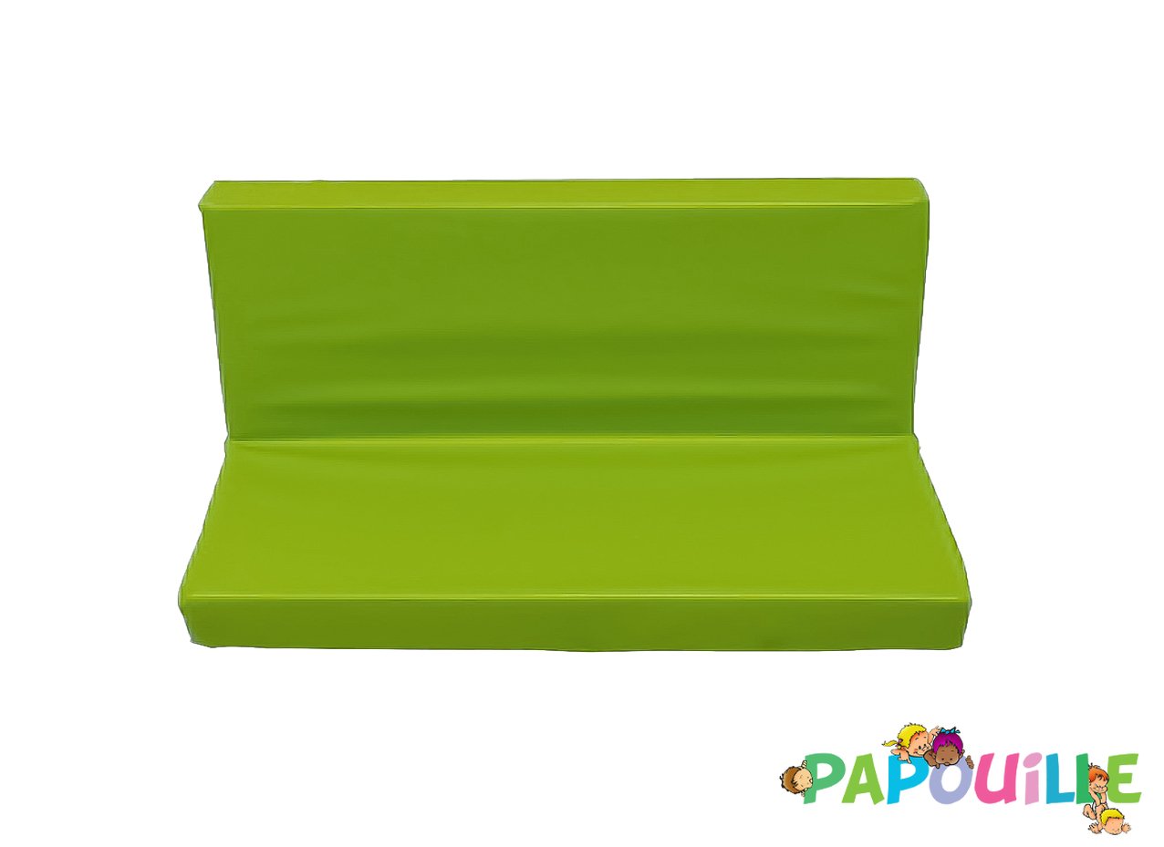 Banquette ras de sol sans armature vert