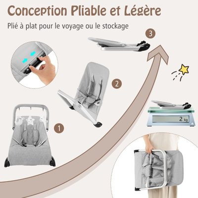 Puériculture - Transat Bébé, Balancelle Bébé - Transat Bébé 5 points 