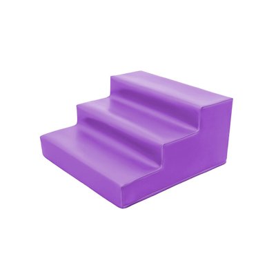Motricité - Module de Motricité Enfant - Module bloc 3 marches en mousse l.60 x h.30cm parme
