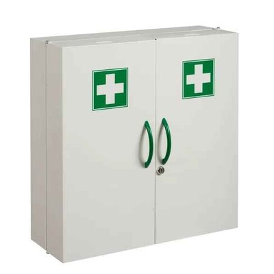 Médical et Prévention - Armoires à Pharmacie - Armoire multi-activités PHARMACIE 2 portes complète spéciale collectivité