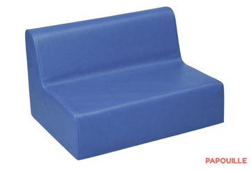 Mobilier - Meuble en mousse et Pouf - Banquette enfant 2 à 3 places en mousse pvc h. 17cm bleu