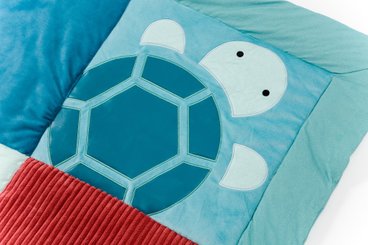 Jouets - Tapis et Jeux d'Éveil, Portiques d'Activité - Tapis d'éveil réversible 1 x 1 m pour deux ambiances différentes