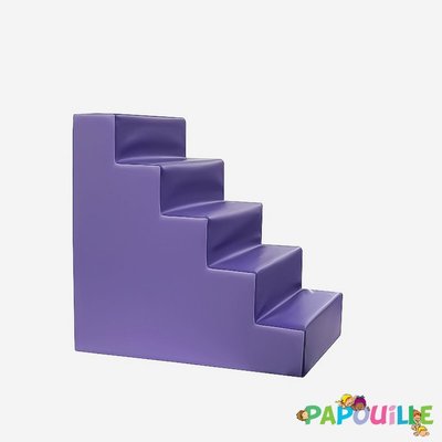 Change - Meuble à Langer crèche - Escalier pour table de change en mousse imperméable parme