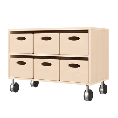 Mobilier - Meuble de rangement scolaire - Meuble de rangement à roulettes 6 casiers - Melo
