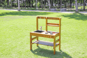 Mobilier - Aire de jeux et structure extérieure - Cuisine de jeu en bois - extérieur