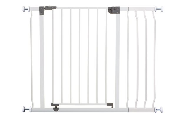 Médical et Prévention - Barrières de Sécurité Enfant - Barrière - Portillon avec rallonge  75 - 99 cm - Blanc
