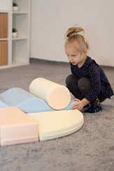 Motricité - Parcours de Motricité Crèche - Kit de motricité enfant 6 modules pastel pâle