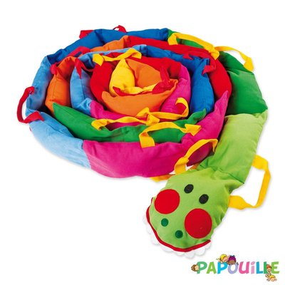 Motricité - Jeux de Motricité Libre - Serpent chenille 16 enfants en balade