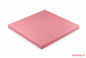 Motricité - Tapis de motricité bébé et enfant - Tapis carré en mousse pvc 100 x 100 x 3cm rose