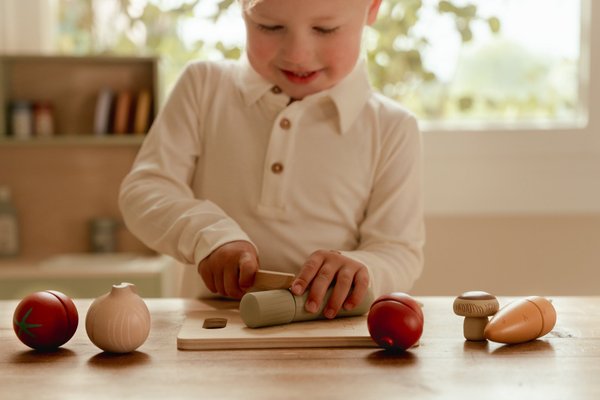 Jouets - Jouets d'Imitation et d'Imagination - Légumes à découper en bois