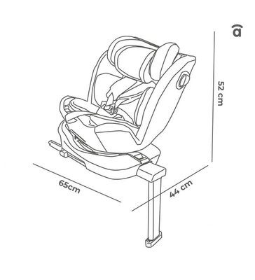 Puériculture - Siège Auto bébé et Réhausseur - Siège auto rotatif isofix - 40 cm à 150 cm - GP 0/1/2/3 - R129