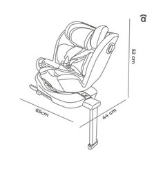 Puériculture - Siège Auto bébé et Réhausseur - Siège auto rotatif isofix - 40 cm à 150 cm - GP 0/1/2/3 - R129