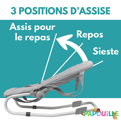 Puériculture - Transat Bébé, Balancelle Bébé - EP // Transat balancelle avec arche de jeux harnais 3 points