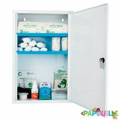 Médical et Prévention - Armoires à Pharmacie - Armoire multi-activités PHARMACIE 1 porte complète spéciale collectivité