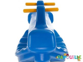 Jeux - Bascules et Équilibre - Balançoire à bascule baleine bleu 2 ou 3 places