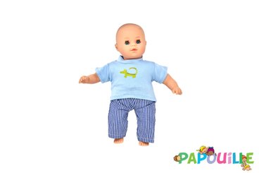 Jouets - Poupons, Peluches et Accessoires - Poupon corps mou sans cheveux 30cm blanc