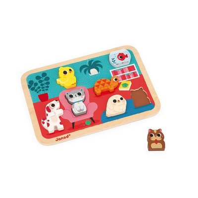 Jeux - Jeux Éducatifs et Puzzle - Puzzle 7 pièces - Les animaux domestiques