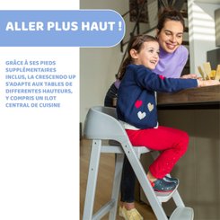 Puériculture - Chaise haute bébé et Siège Repas - Chaise haute Crescendo évolutive 
