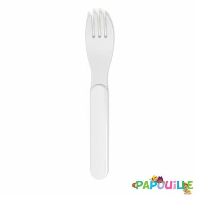 Repas - Couverts Enfant, Adulte - Fourchette copolyester blanc