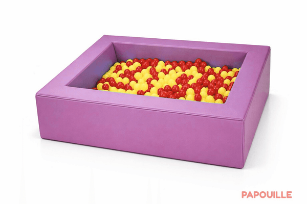 Motricité - Piscine à balles - Piscine à balles en mousse revêtement pvc 140 x 140 cm groix