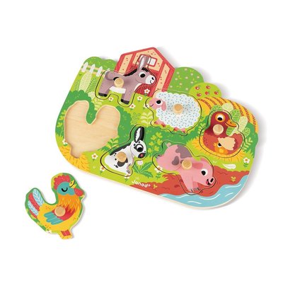 Jeux - Jeux Éducatifs et Puzzle - Puzzle la ferme joyeuse 6 pièces