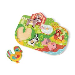 Jeux - Jeux Éducatifs et Puzzle - Puzzle la ferme joyeuse 6 pièces