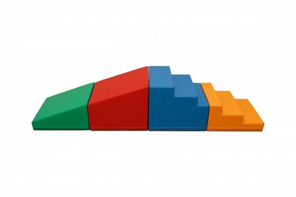 Motricité - Parcours de Motricité Maternelle - Parcours 4 blocs multi couleurs