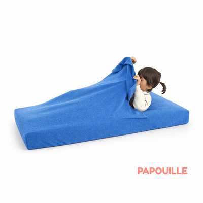 Couchage - Linge de Lit Bébé, Enfant  - Combi drap éponge portefeuille 60 x 120 cm bleu