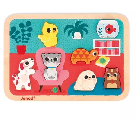 Jeux - Jeux Éducatifs et Puzzle - Puzzle 7 pièces - Les animaux domestiques
