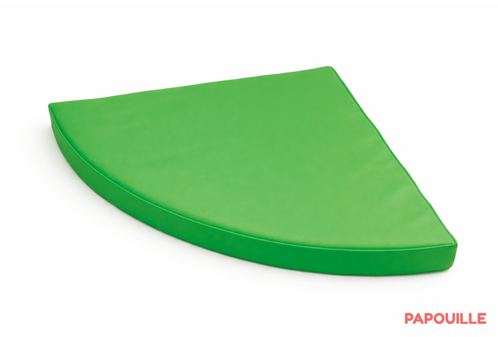 Tapis d'angle à 90° 1/4 rond 40x40x3cm Vert