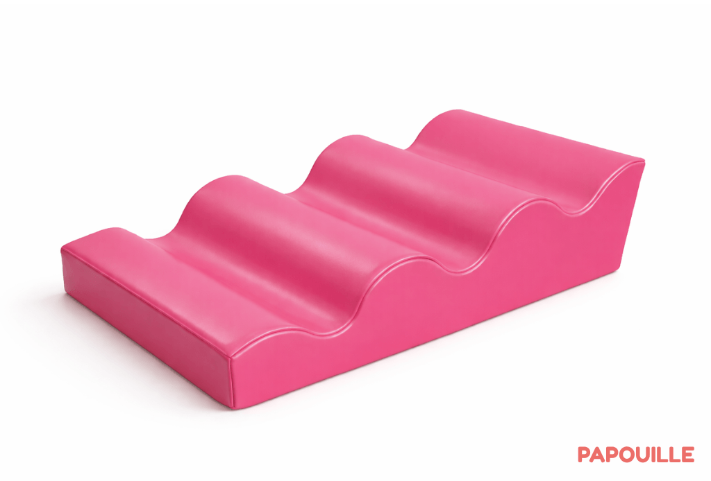 Module 4 vagues douce en mousse pvc h.30cm 90 x 60 fuchsia