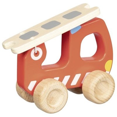 Jouets - Garages, Voitures et Circuits pour Enfant - Camion de pompiers avec échelle en bois