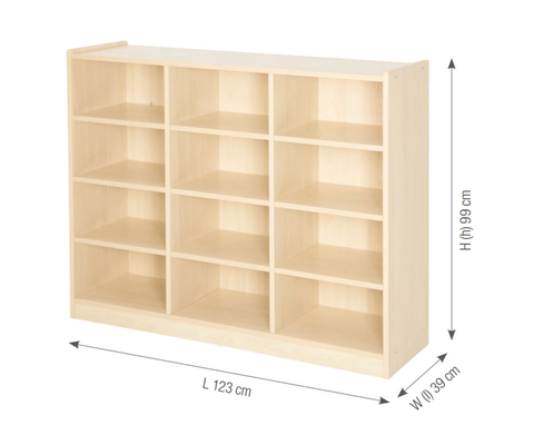 Mobilier - Meuble de rangement scolaire - Etagère à 12 compartiments