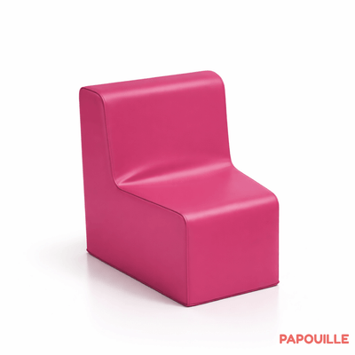 Mobilier - Meuble en mousse et Pouf - Chauffeuse d'angle 32 cm fuchsia