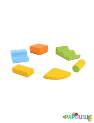 Motricité - Parcours de Motricité Crèche - Kit de motricité enfant 6 modules pastel