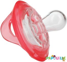 Repas - Tétine et Sucette - De // lot de 2 sucettes naturel flex bout cerise anatomique 6-36