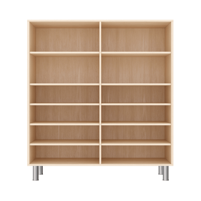 Mobilier - Meuble de rangement scolaire - Armoire de rangement 12 cases à pieds réglables - Léon